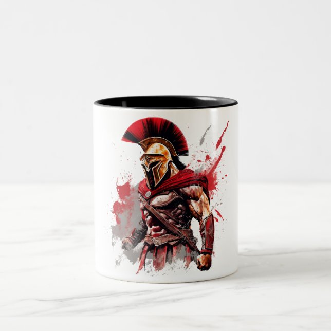 Esprit spartiate : Mug guerrier sans peur (Centre)