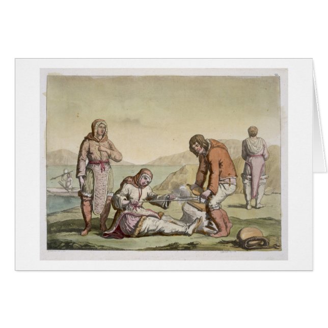 Esquimaux, 1817 (gravure de couleur) (Devant horizontal)