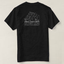 Esquisse urbaine Cleveland Black T-Shirt - Unisex