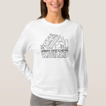 Esquisse urbaine Cleveland T-Shirt - Femme