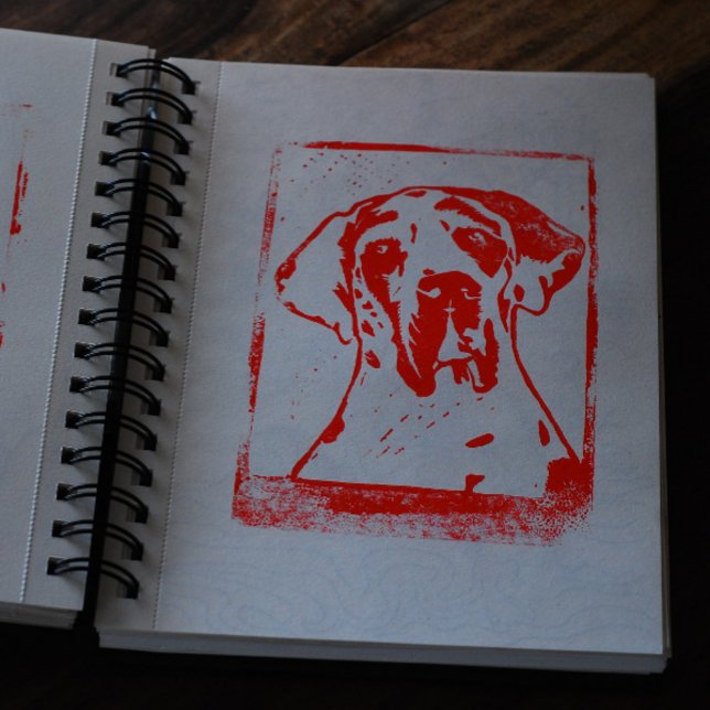 Esra Dogge on magnet (Real artwork made for this before
)