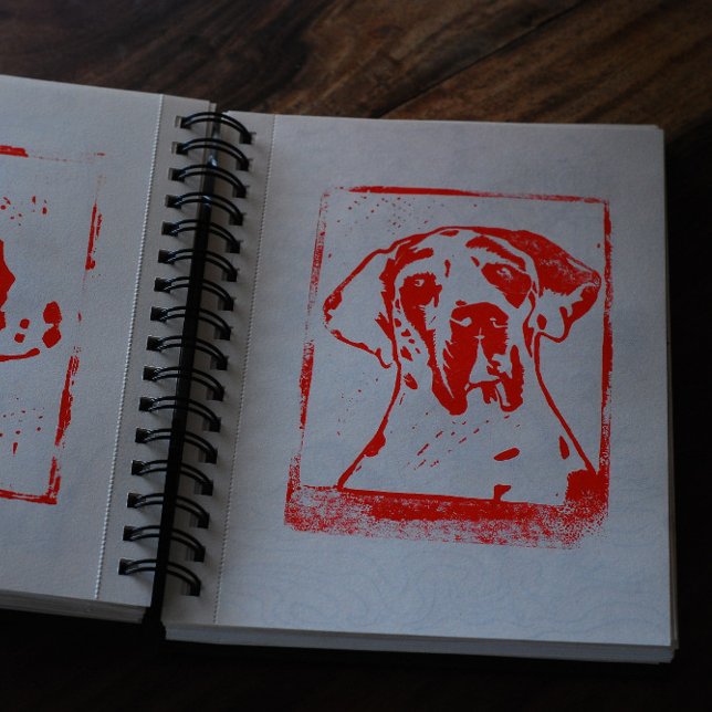 Esra Harlekin Great Dane (Real artwork started this invitation )