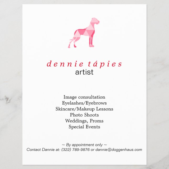 Esra Harlekin Great Dane Flyer (Back)
