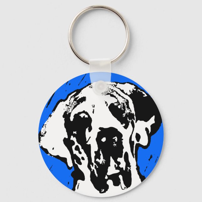 Esra Harlekin Great Dane Keychain (Front)