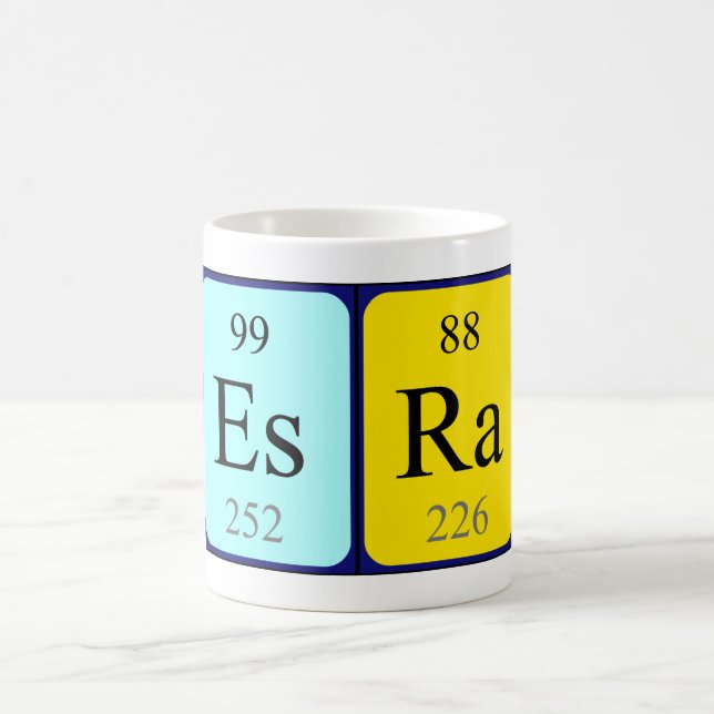 Esra periodic table name mug (Center)