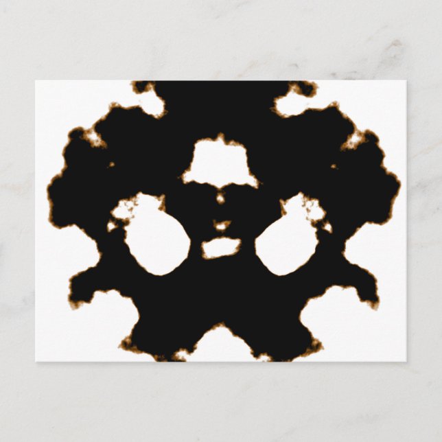 Essai Rorschach d'une carte de lot d'encre (Devant)