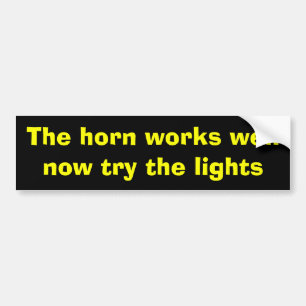 Essayer les lumières Bumper Sticker