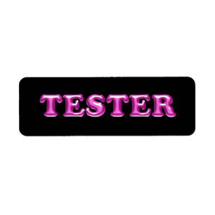 Essayez-moi Fuchsia Pink 3D Tester Exemples Contan
