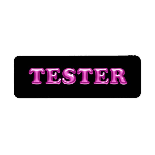 Essayez-moi Fuchsia Pink 3D Tester Exemples Contan (Devant)