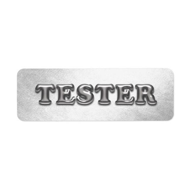 Essayez-moi Silver Grey 3D Tester Exemples Contant (Devant)