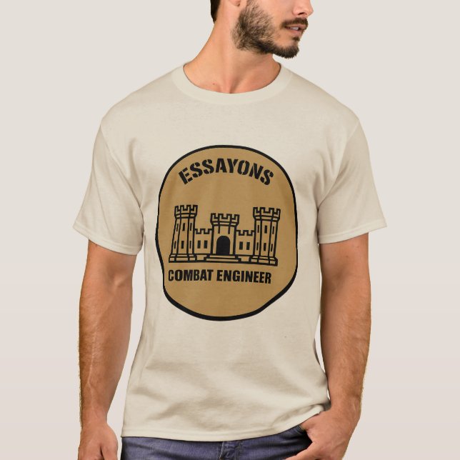 Essayons Combat Engineer Badge Tee (Front)
