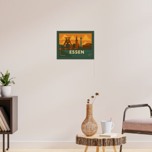 Essen Germany City Art Poster