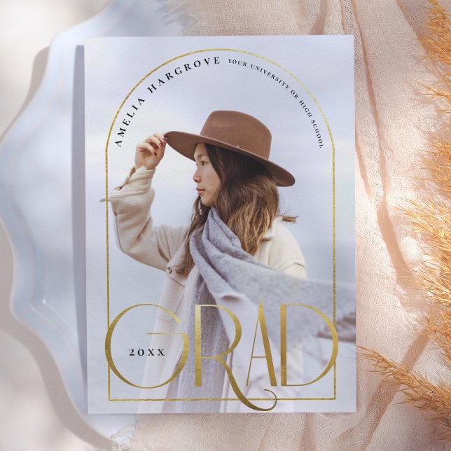 Essence | Arch Photo Frame Graduation Announcement (Creator Uploaded)