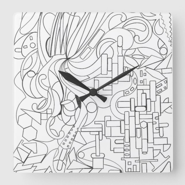 Essence de l'histoire Horloge murale (Recto)