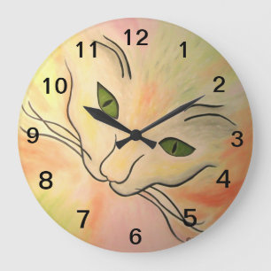 Essence of Cat Large Clock