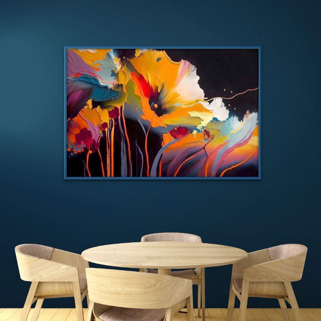 Essence Of The Garden – Abstract Floral Expression Canvas Print (Creator Uploaded)