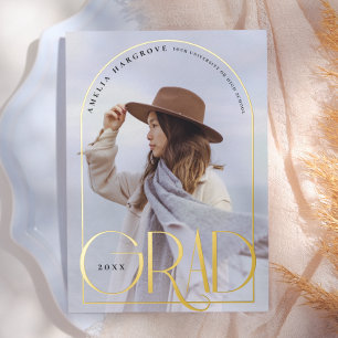 Essence Real Gold Foil Arch Graduate Faire-part