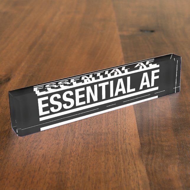 Essential AF Nameplate (Side)