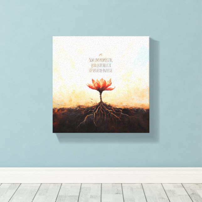 Essential Canvas Print (Insitu(Wood Floor))