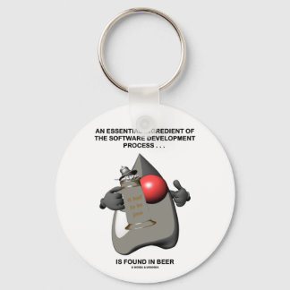 Essential Ingredient In Software Development Beer Keychain