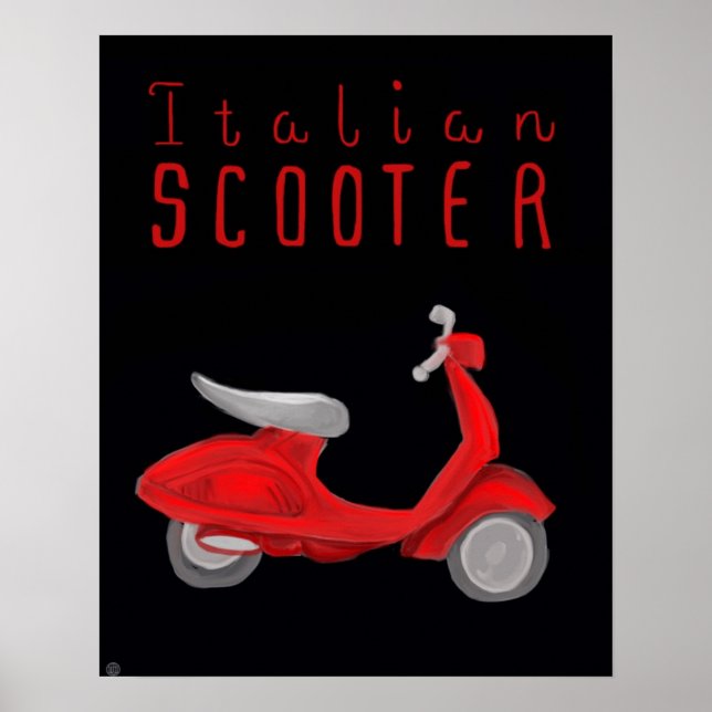 Essential Italy Poster - Italian Scooter (Front)
