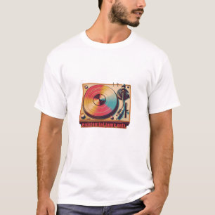 Essential Jams Only – Retro Turntable Design T-Shirt