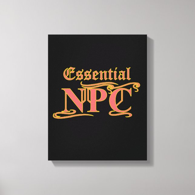 Essential NPC Do Not Maim Rob or Kill Funny RPG Canvas Print (Front)