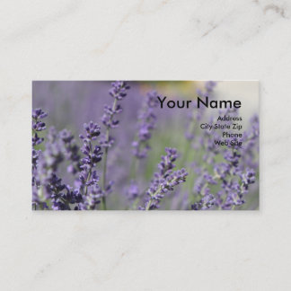 Essential Oil Business Cards with Lavender