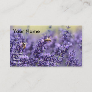 Essential Oil Business Cards with Lavender