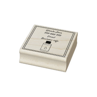 Essential oil business stamp, rubber stamp