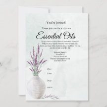 Essential Oil Class Invitation