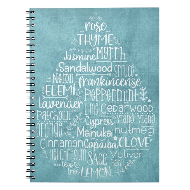 Essential Oil Drop Notebook (Front)