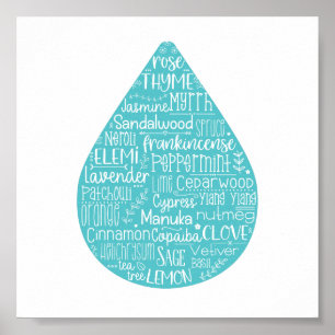 Essential Oil Drop Poster