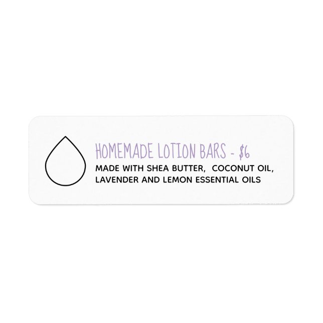 Essential Oil Drop Product Labels (Front)