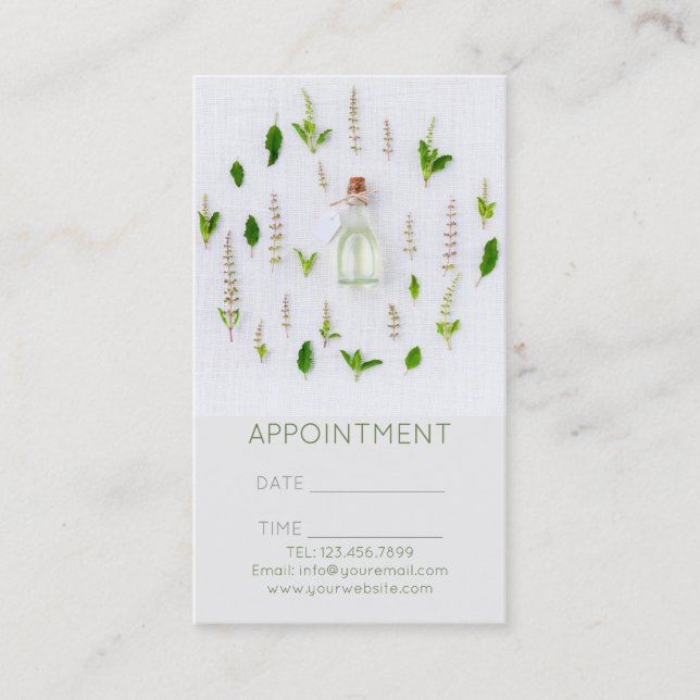 essential oil Massage SPA Aromatherapy Appointment (Front)