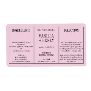Essential Oil pink Cosmetic Bottle Wrap