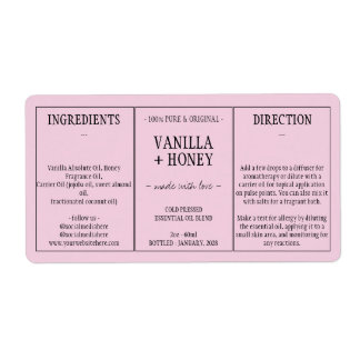 Essential Oil pink Cosmetic Bottle Wrap