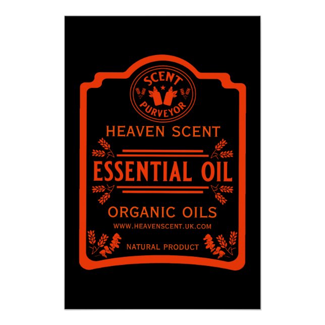 Essential Oil Scents Poster (Front)