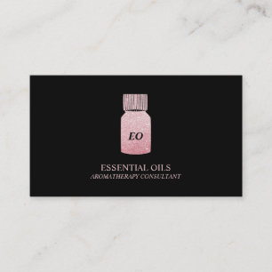 Essential Oils Bottle Aromatherapy Business Card