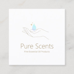 Essential Oils Fragrance Aromatherapy Square Business Card