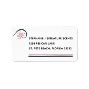 Essential Oils Personalized Return Address Label