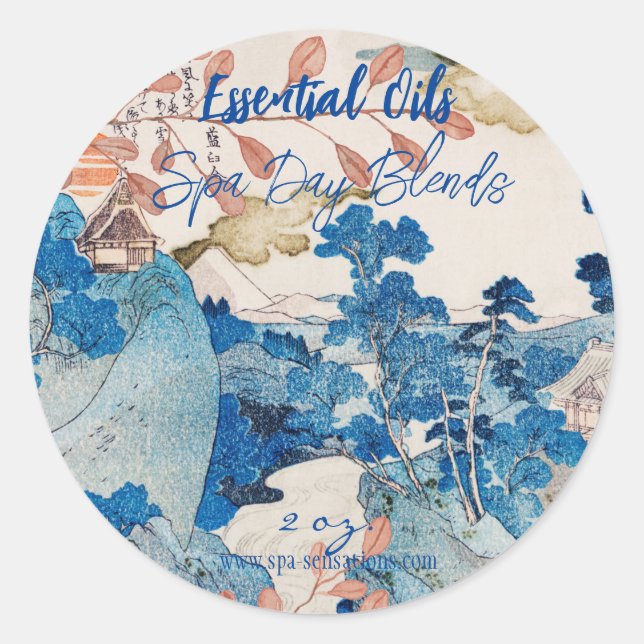 Essential Oils Personalized Sticker (Front)