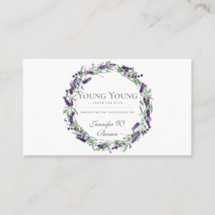 Essential Oils purple Lavender flower Business Card