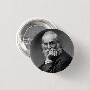 Essential Walt Whitman Portrait 1 Inch Round Button