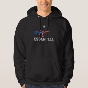 Essential Weapons Gun - Ar-15 Assault Rifle Firear Hoodie