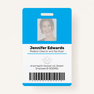Essential workers identification ID barcode entry Badge