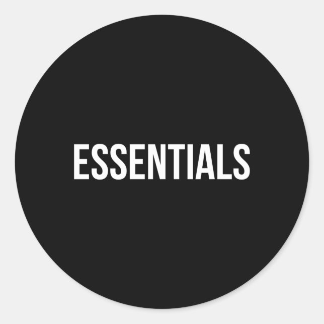 Essentials Classic Round Sticker (Front)