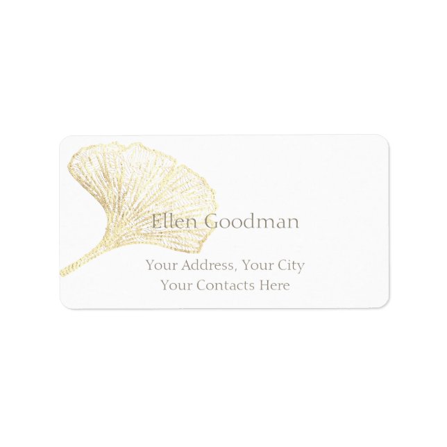 Essentiel Ginkgo Biloba Étiquette feuille (Devant)