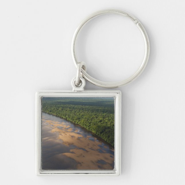 Essequibo River, longest river in Guyana, and 3 Keychain (Front)