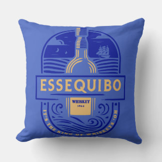 Essequibo Whiskey T-Shirt Throw Pillow